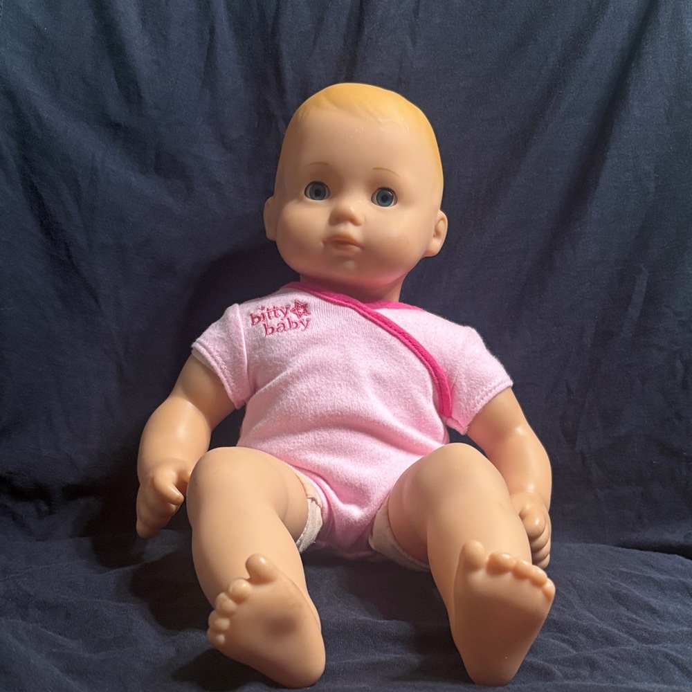 American Girl Bitty Baby Doll in Pink Sleeper Outfit